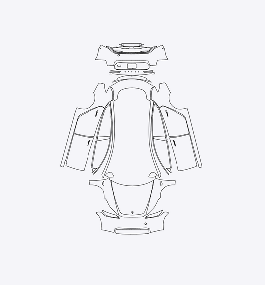 Tesla Model 3 2024-2025 Full Car PPF Kit