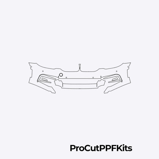 BMW 5 Series 2017-2020 Front Bumper PPF