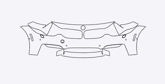 BMW M4 F Series 2015-2020 Front Bumper PPF Kit