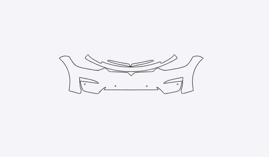 Tesla Model X 2022-2025 Front Bumper PPF