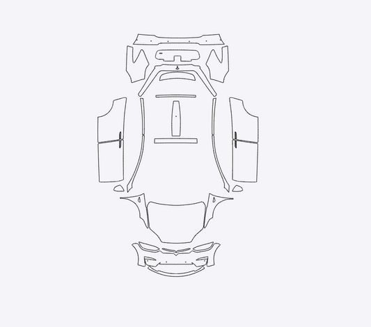 Tesla Model X 2022-2025 Full Car PPF Kit